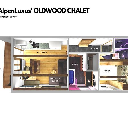 Oldwood Chalet - Balcony & Car Park By Alpenluxus Appartements Fuegen Exterior photo